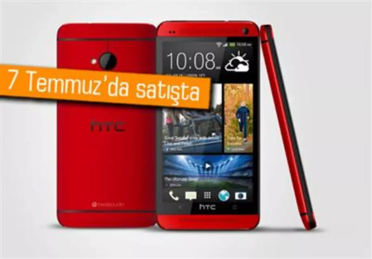 Kırmızı Htc One Türkiye\'de Satışa Çıkıyor