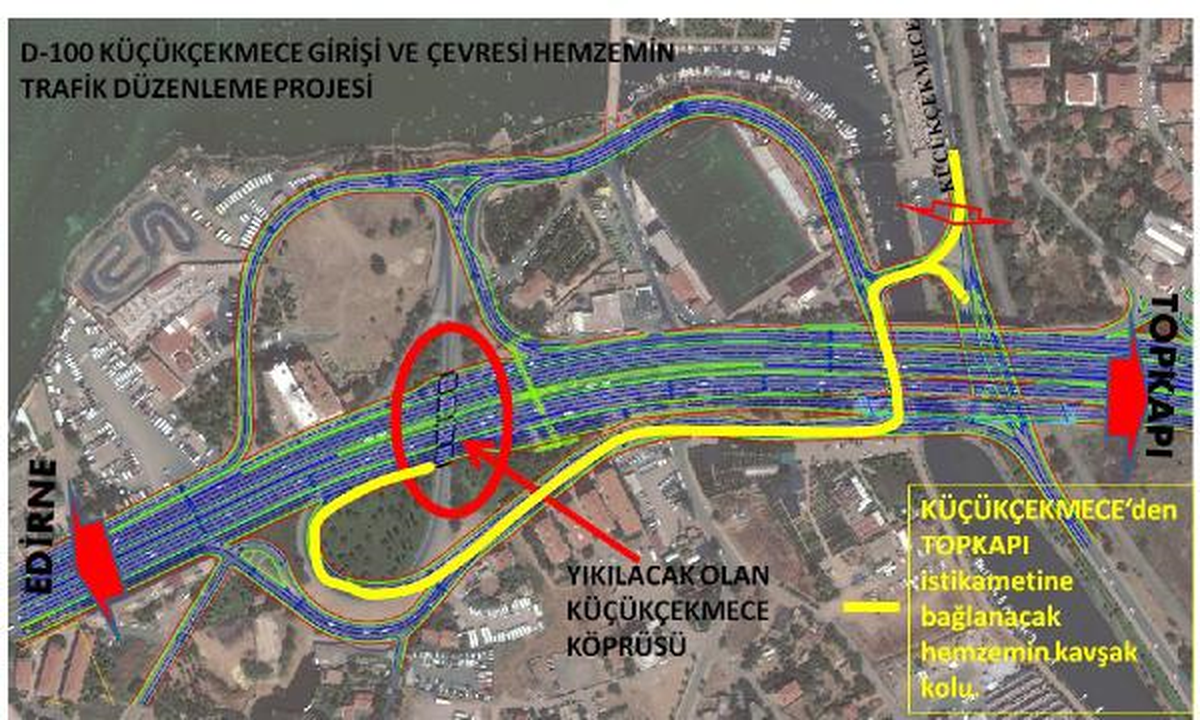 Küçükçekmece\'de Trafik Sorunu Çözülüyor