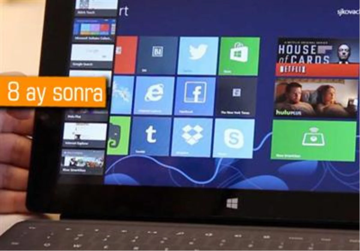 Windows 8\'li Bilgisayar Sayısı Nihayet Vista\'yı Geçti