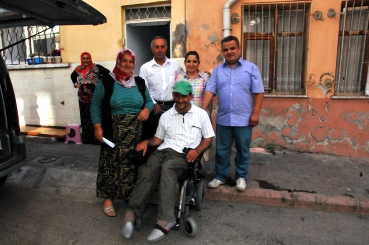 Akülü Engelli Aracının Talihlisi Murat Kaya