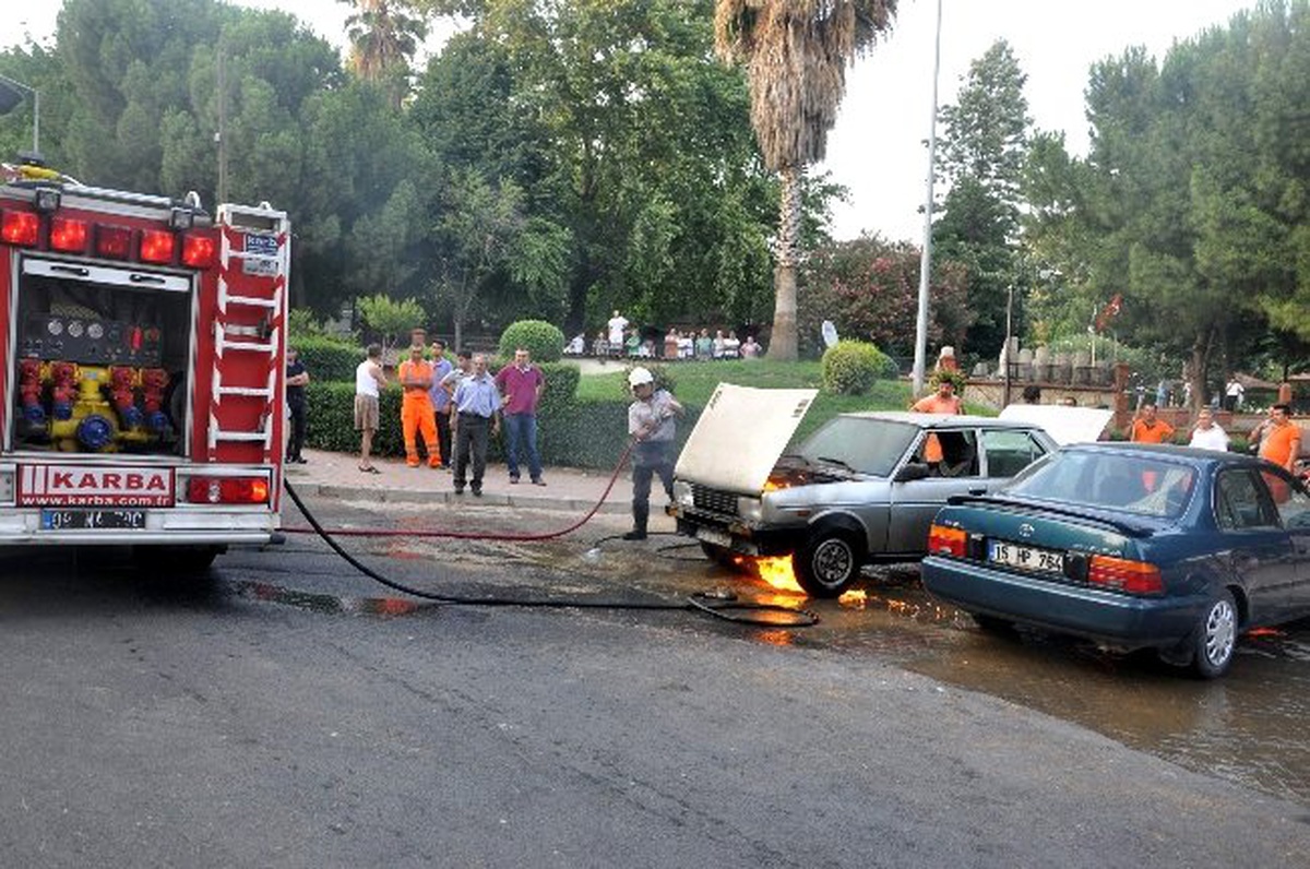 Lpg\'li Otomobil Korkulu Anlar Yaşattı