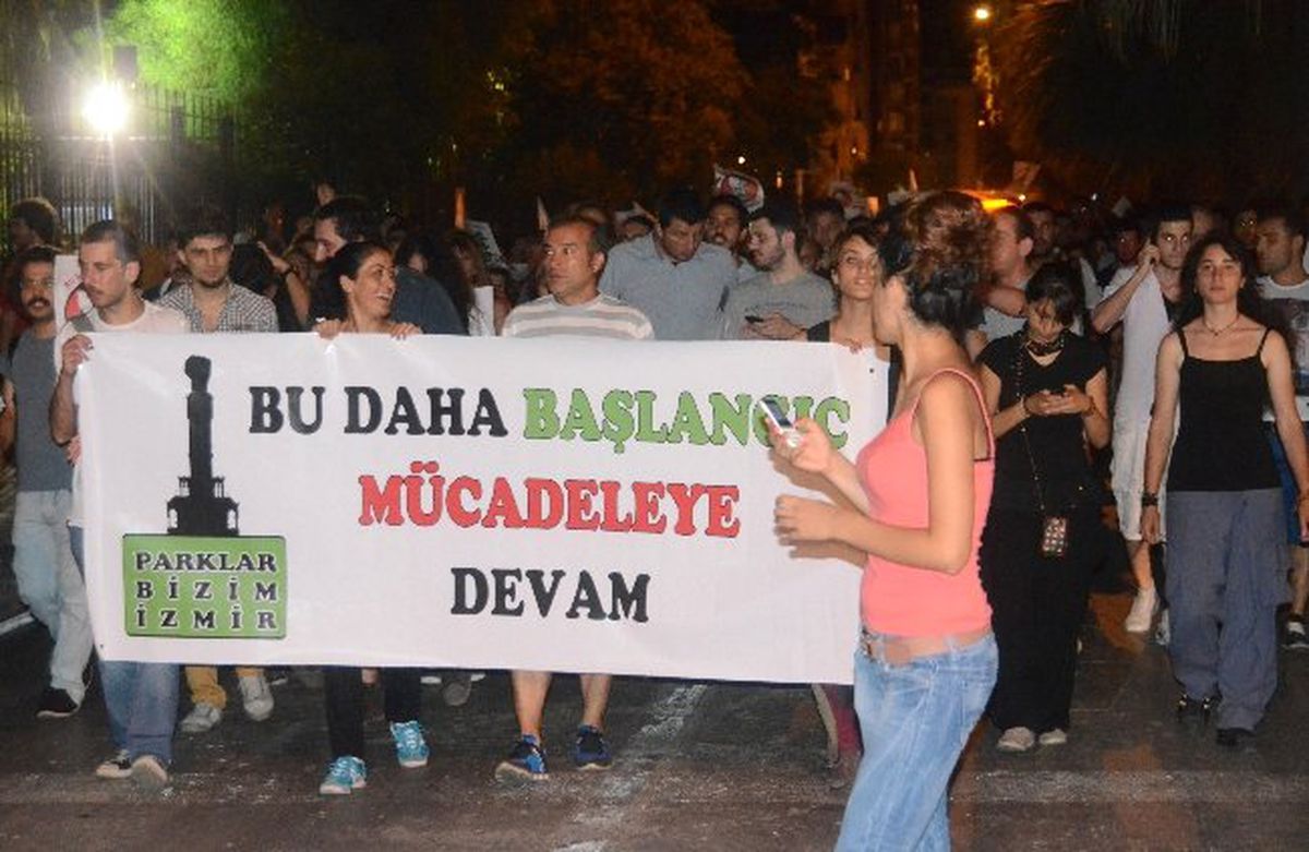 İzmir\'den Taksime Destek