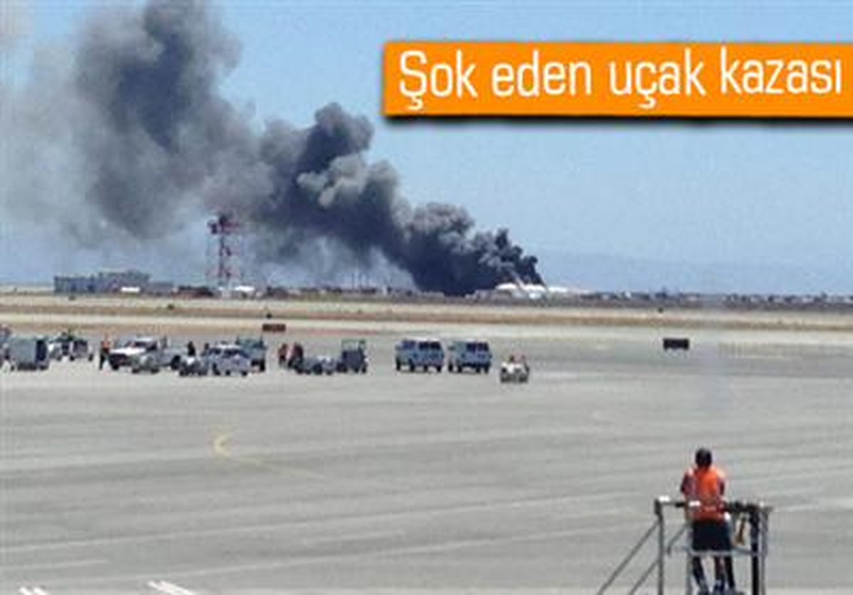 Samsung Yöneticisinin Bindiği Uçak San Francisco\'da Yere Çakıldı