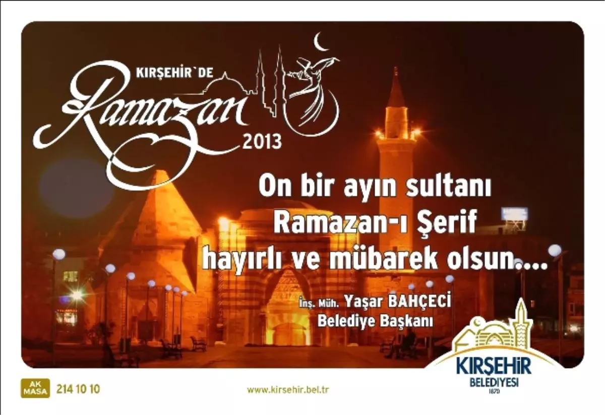 Belediye Başkanı Bahçeci\'den Ramazan Ayı Kutlaması