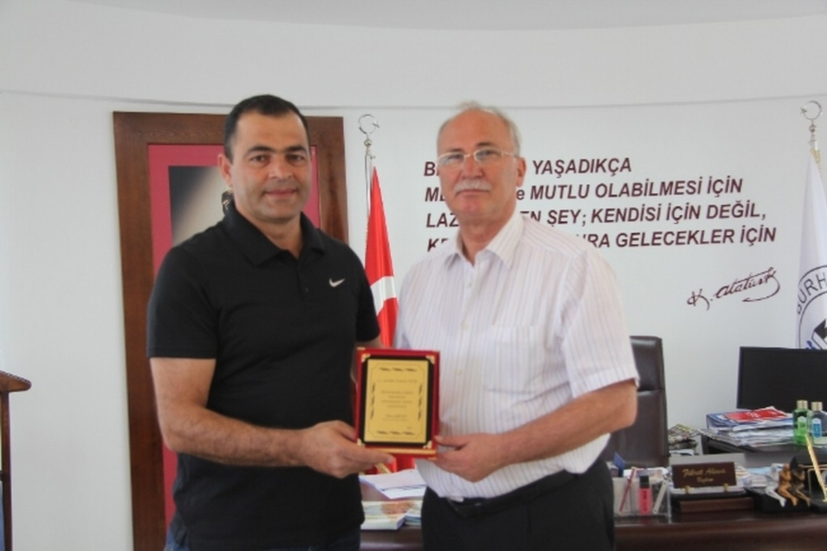 Burhaniye\'de Jandarma Komutanı Veda Etti