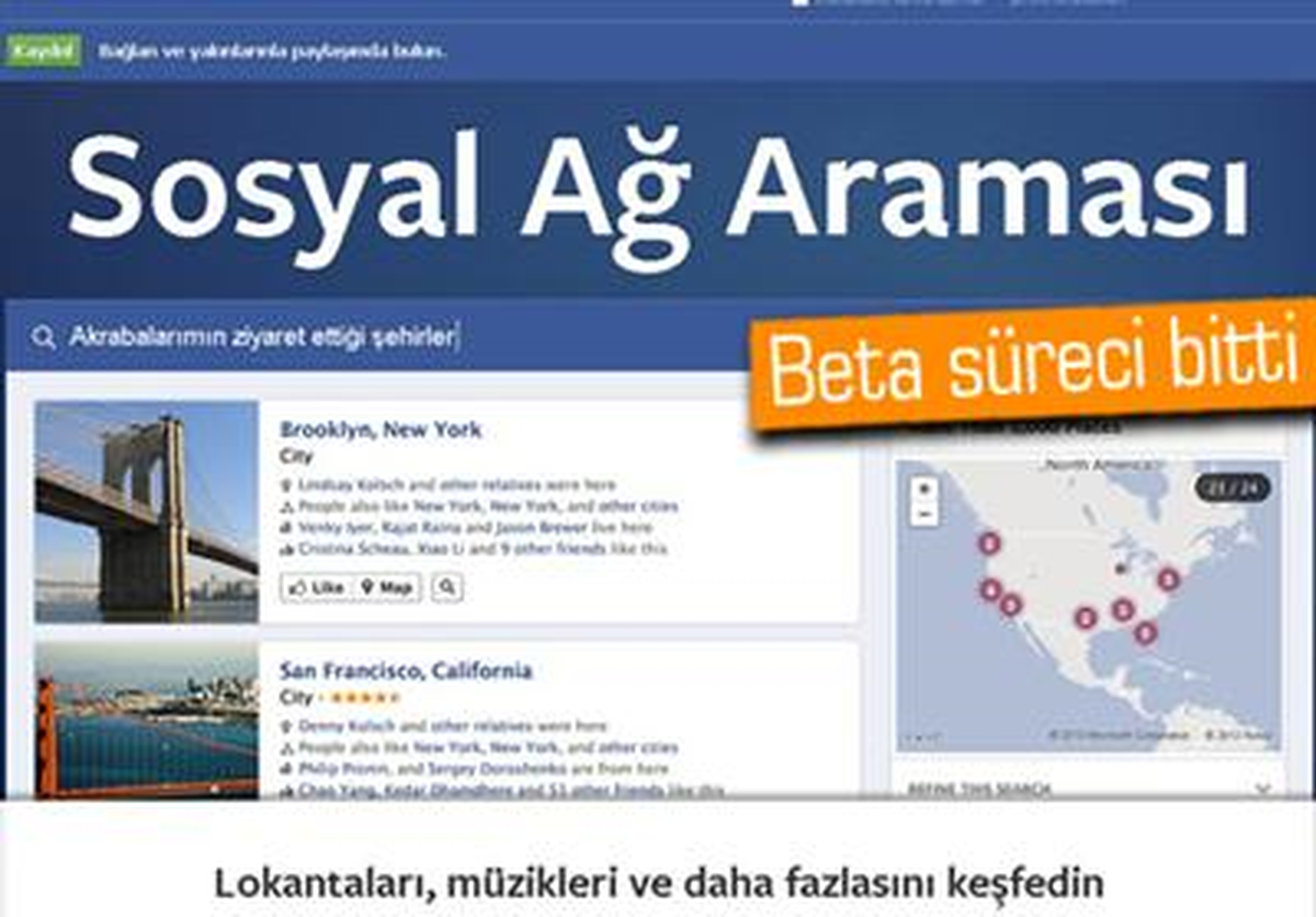 Facebook\'un Sosyal Ağ Araması Özelliği Kullanıcılara Sunulmaya Başlıyor