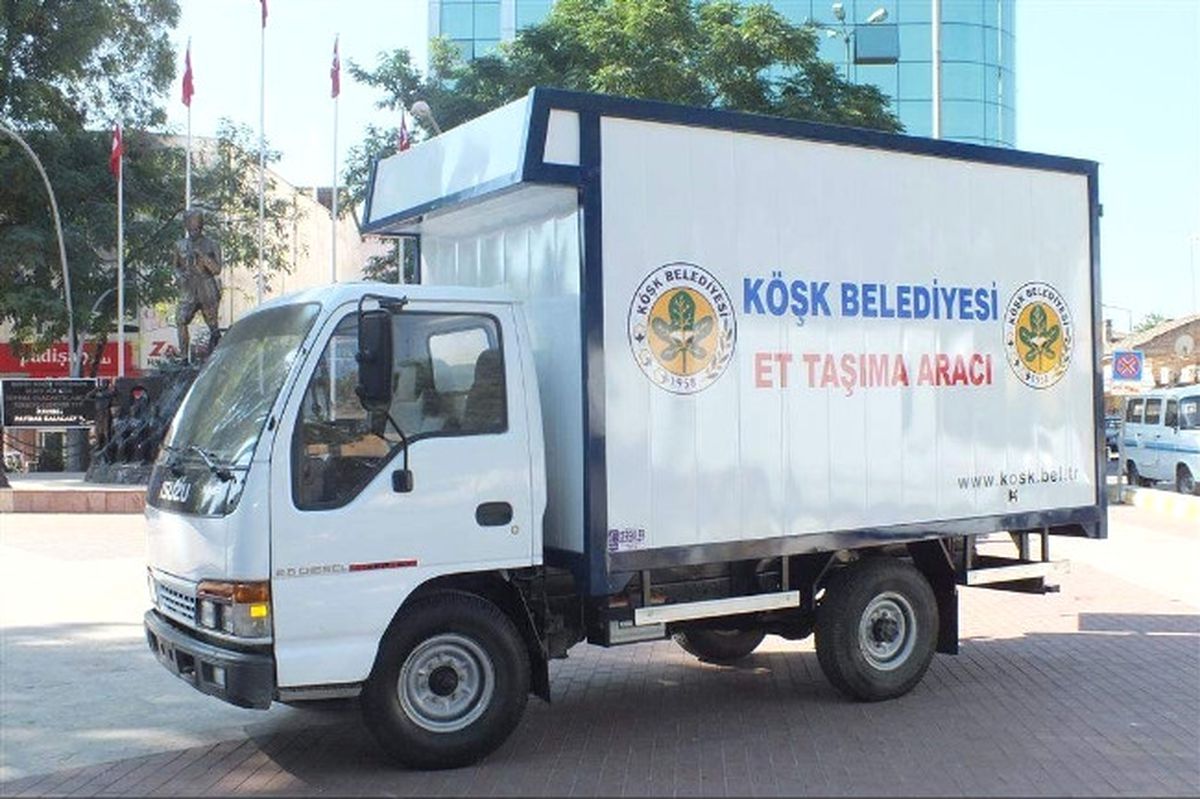 Köşk Belediyesi\'nden Modern Et Taşıma Aracı