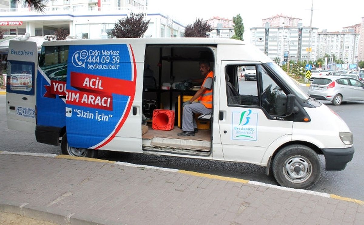 Acil Yol Bakım Aracı Hizmete Hazır