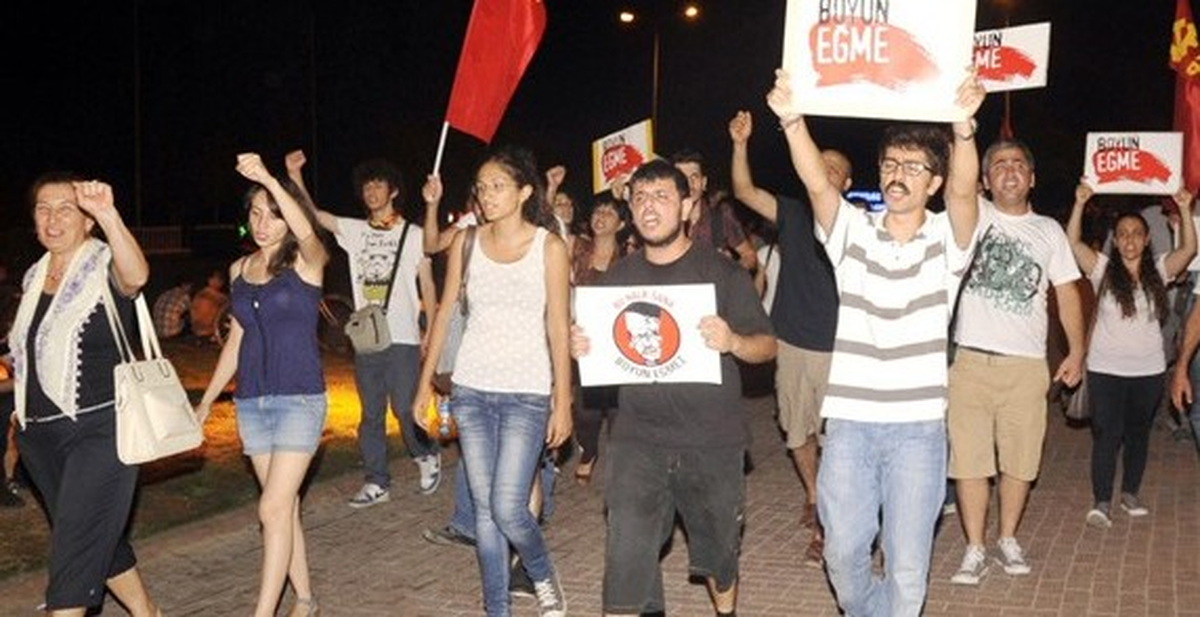 Antalya Gezi Parkı Protestolarına Destek İçin Yürüdüler