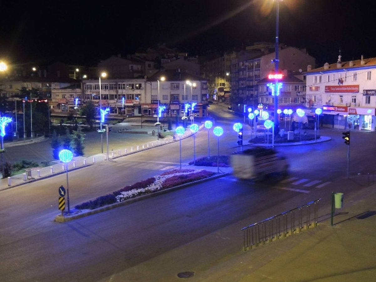 Develi Led Işıklarla Aydınlatıldı