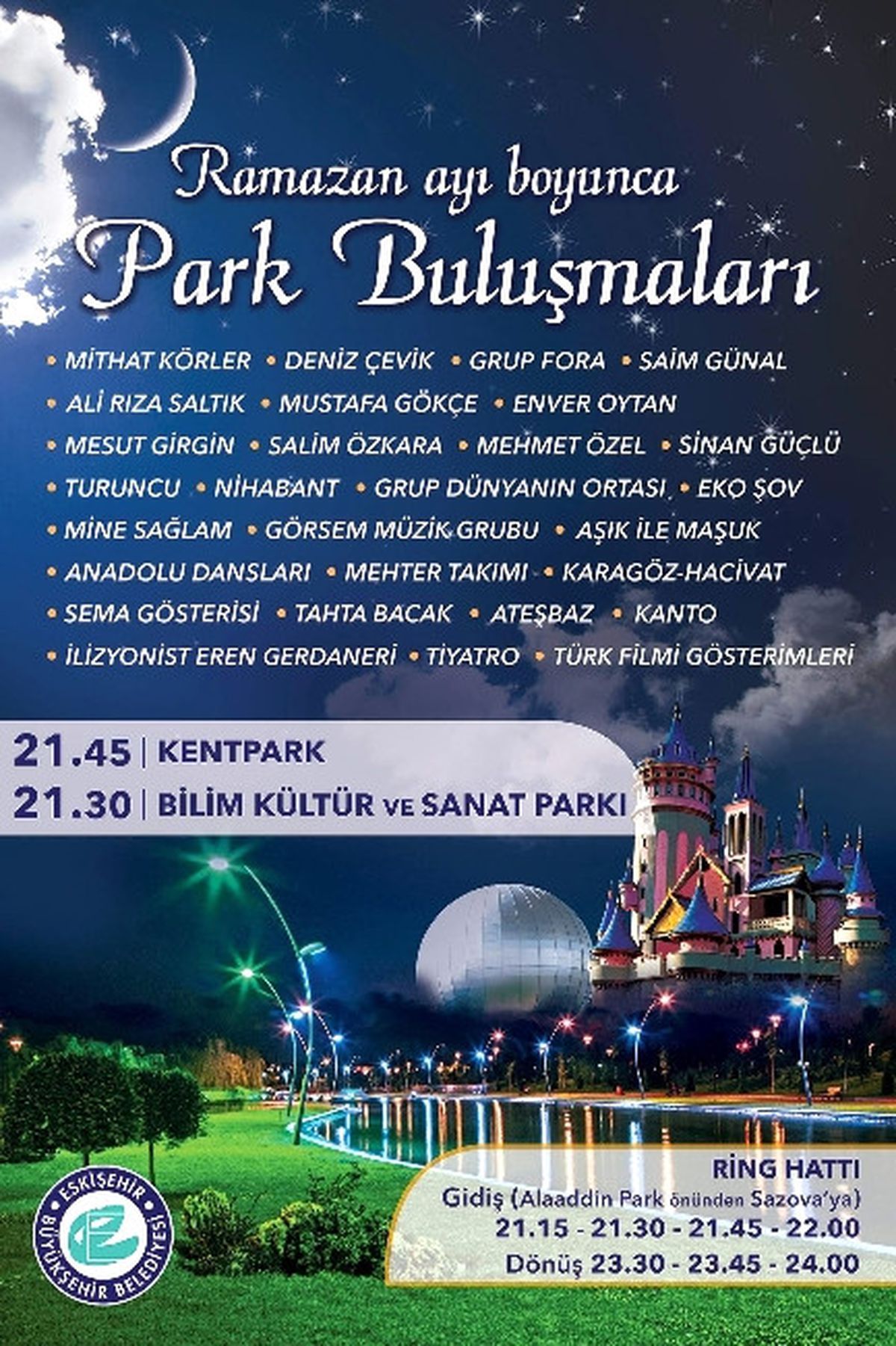 Eskişehir Büyükşehir Belediyesi Ramazan Etkinlikleri