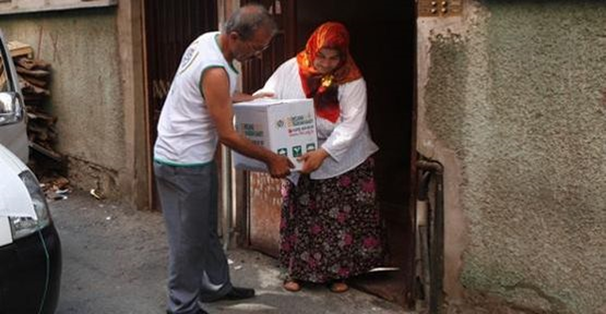 İhh\'dan İhtiyaç Sahiplerine Gıda Yardımı