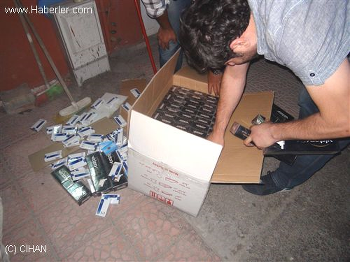 Aksaray\'da Kaçak Sigara Operasyonu