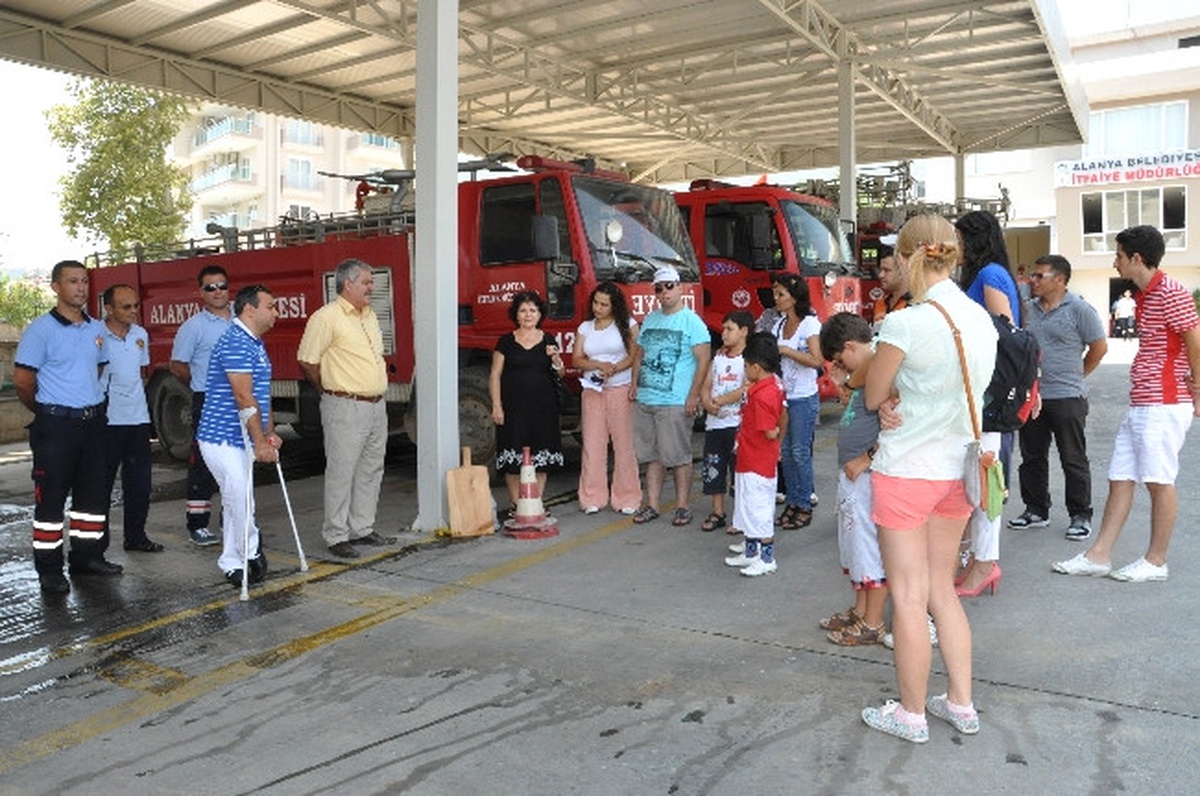 Alanya İtfaiyesinin Özel Ziyaretçileri