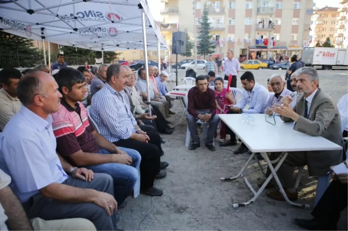 Başkan Tuna, Malazgirt Mahallesi Sakinleriyle Bir Araya Geldi