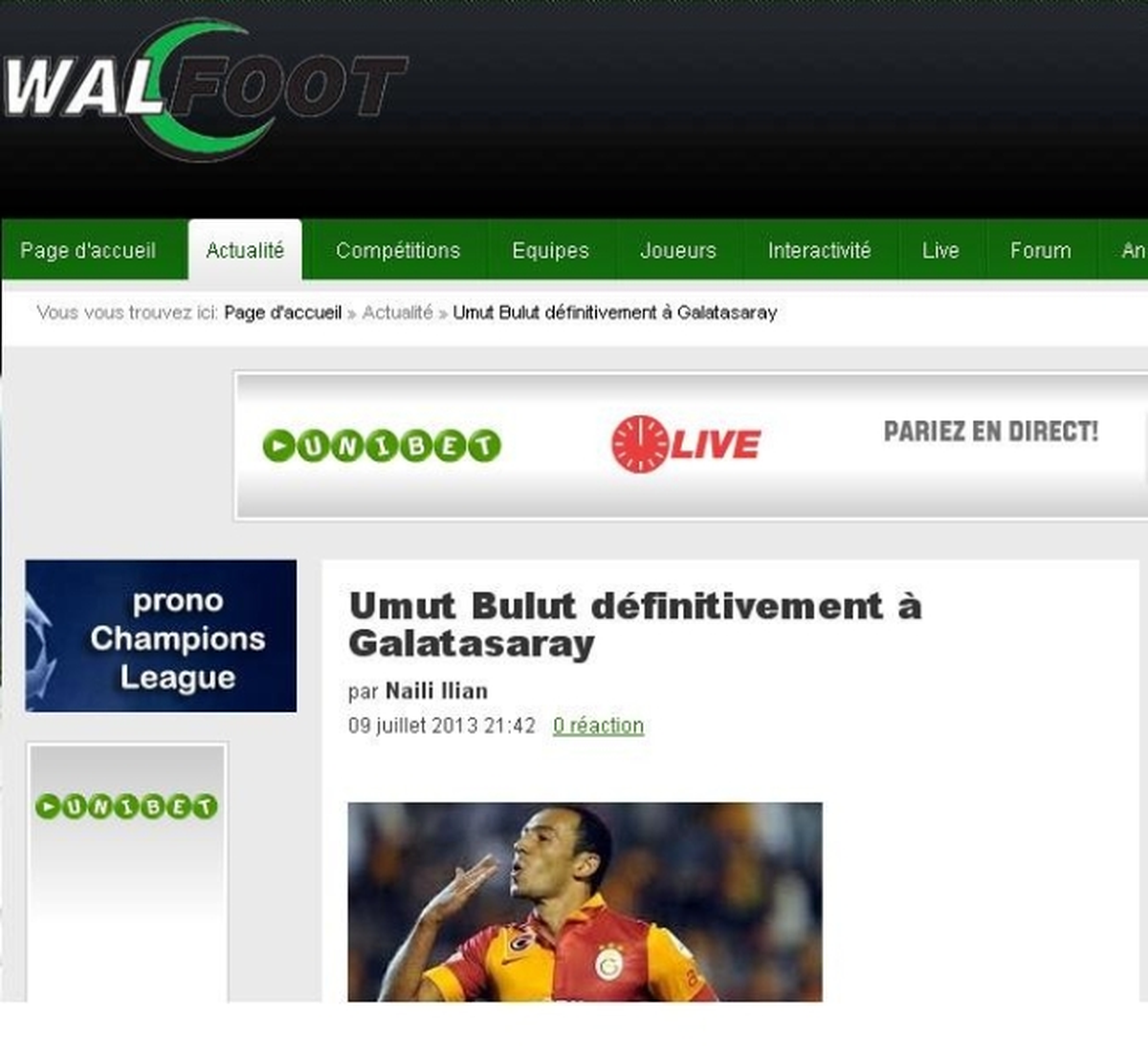 Fransa Basını Umut\'un Galatasaray ile Anlaştığını Yazdı