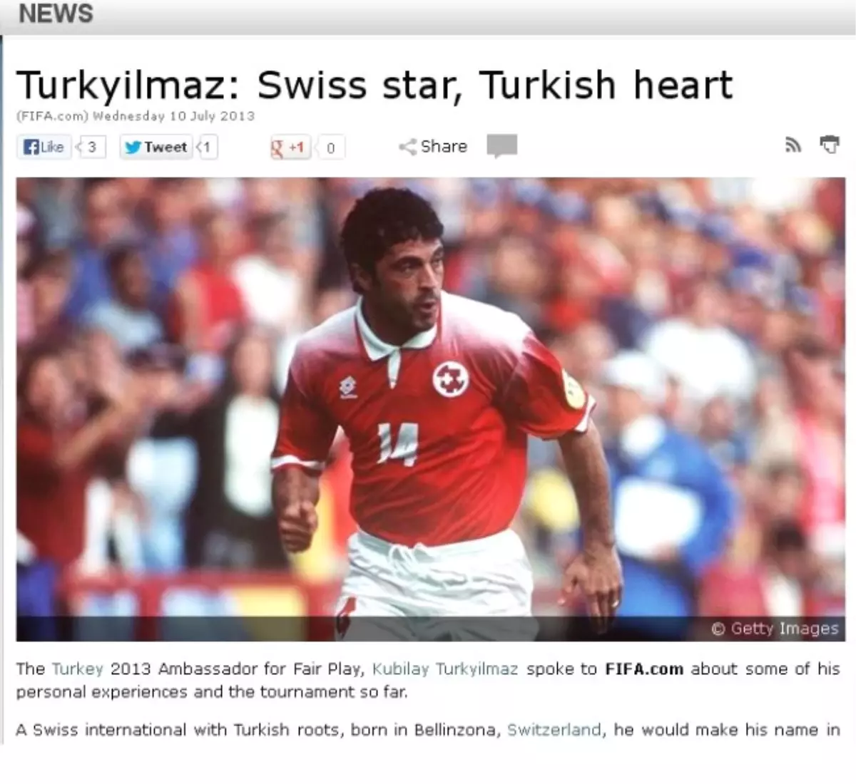 Kubilay Türkyılmaz, FIFA\'ya Konuştu