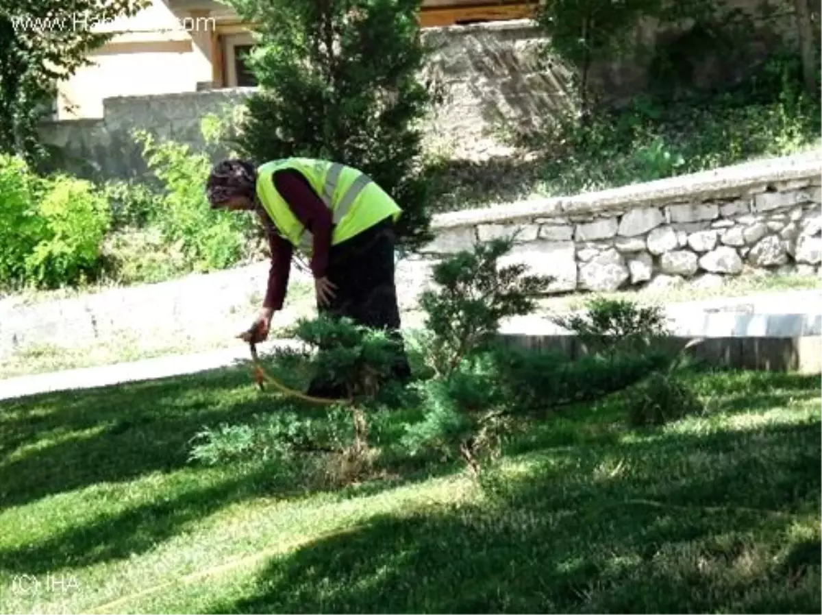 Park Temizliğine Bayan Eli