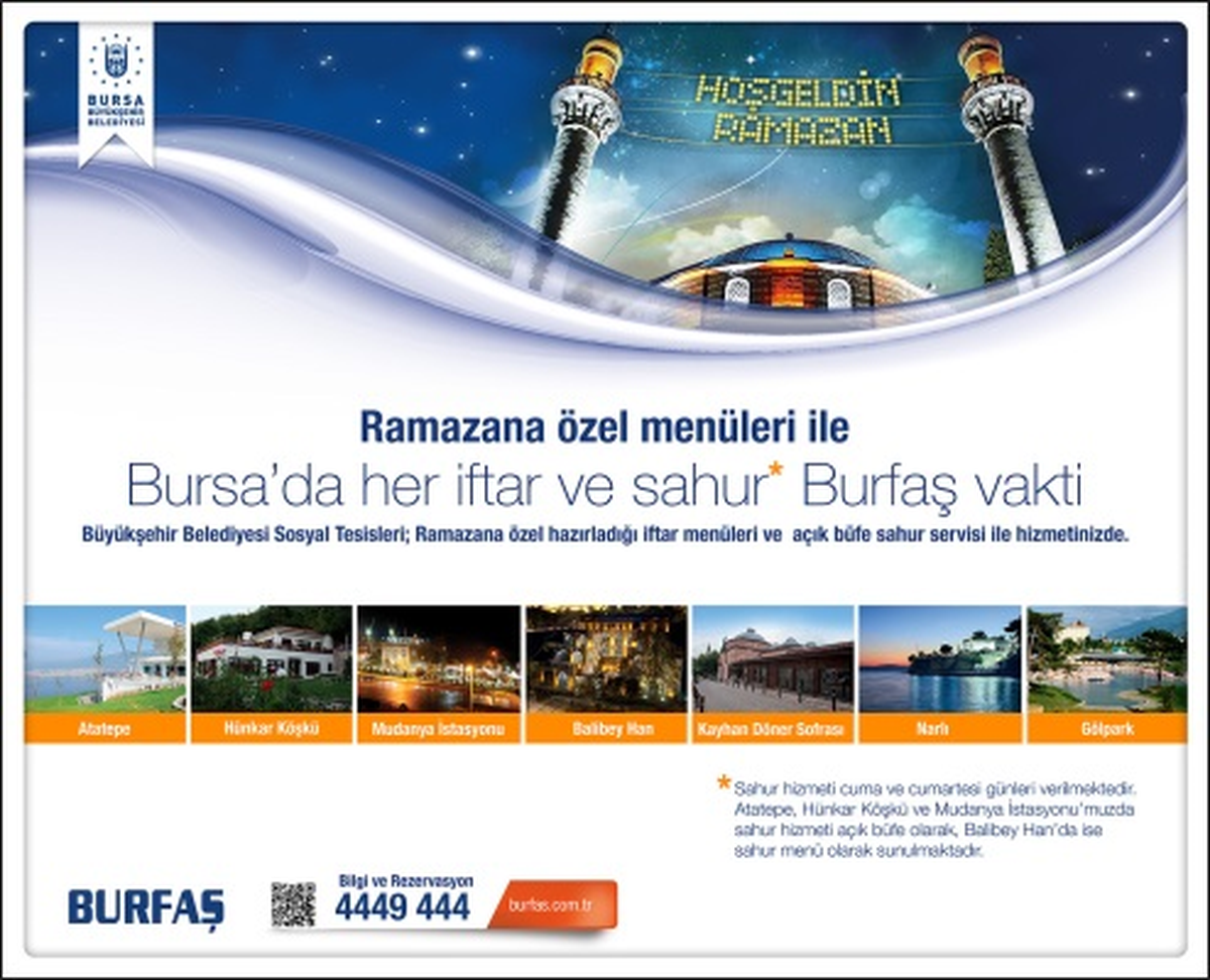 Bursa´da Her İftar Burfaş Vakti

