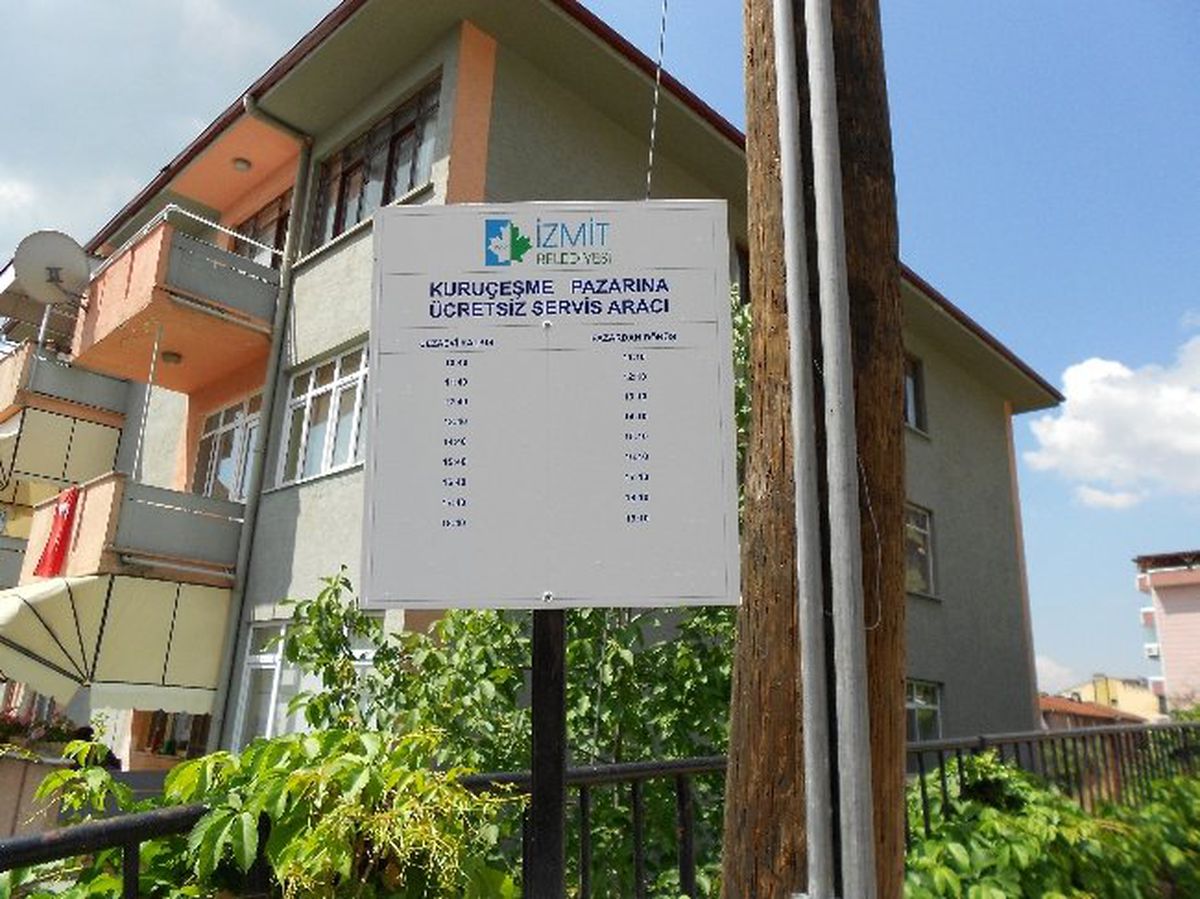 Belediyeden Kapalı Pazara Ücretsiz Servis