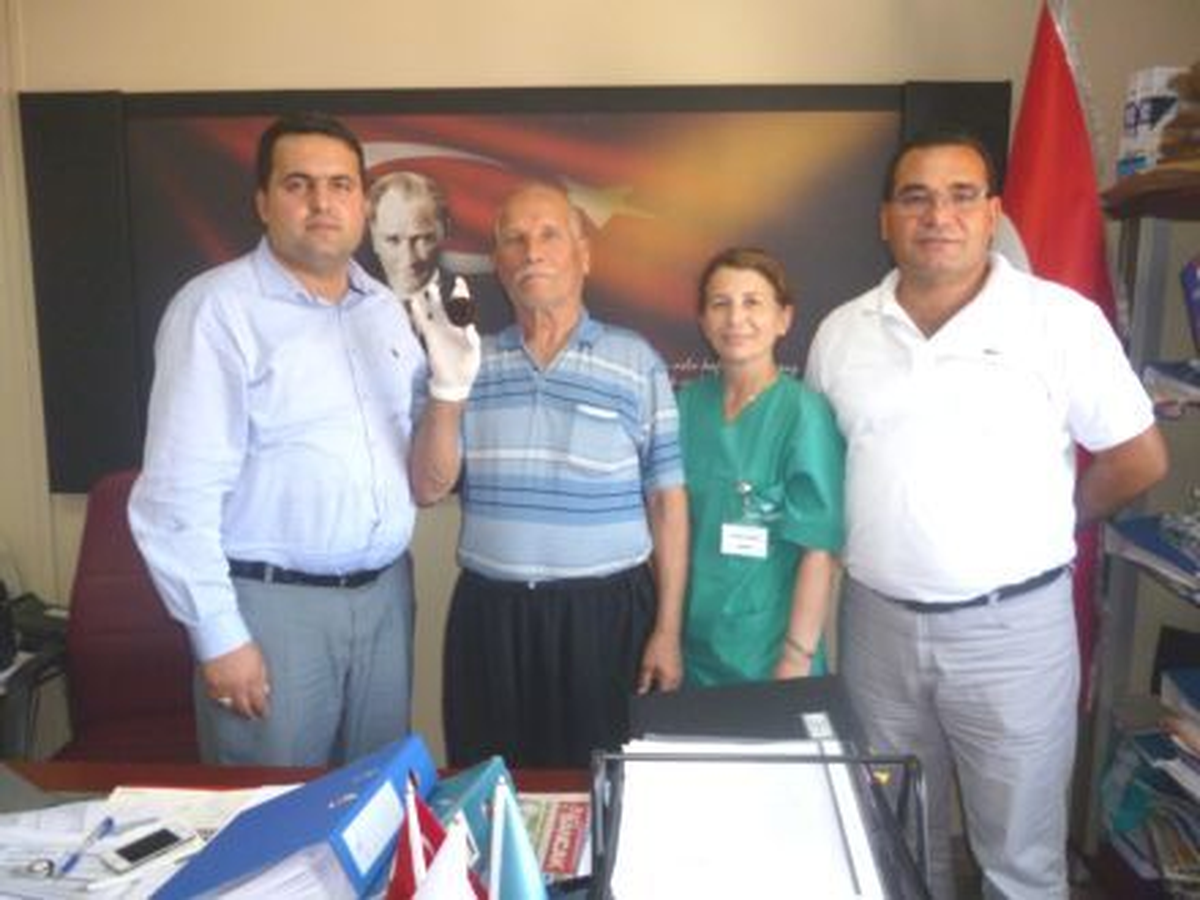 Mesanesinden Tenis Topu Büyüklüğünde Taş Çıkartıldı