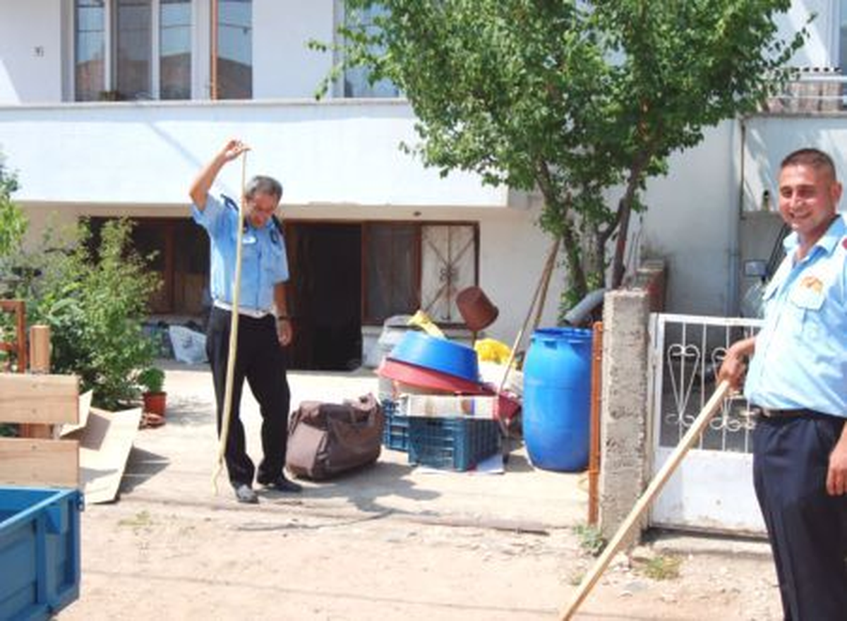 Evin Bodrumundaki Zehirli Yılanı Zabıta Yakaladı