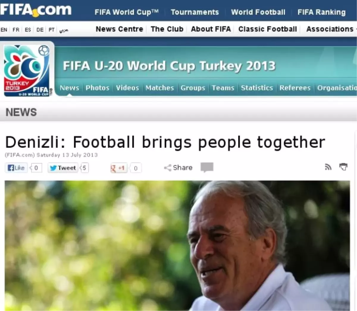 Mustafa Denizli FIFA\'ya Konuştu