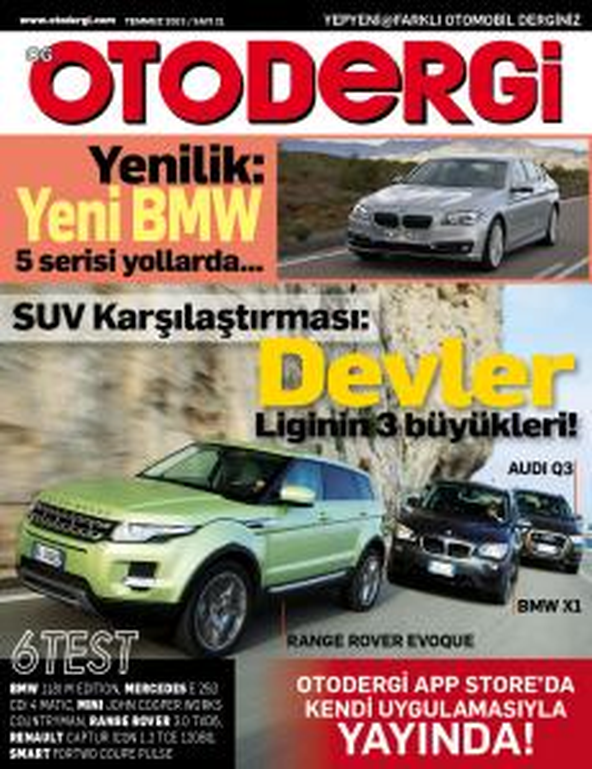 Otodergi Temmuz 2013 Sayısına Karşılaştırma ve Testler Damgasını Vurdu!