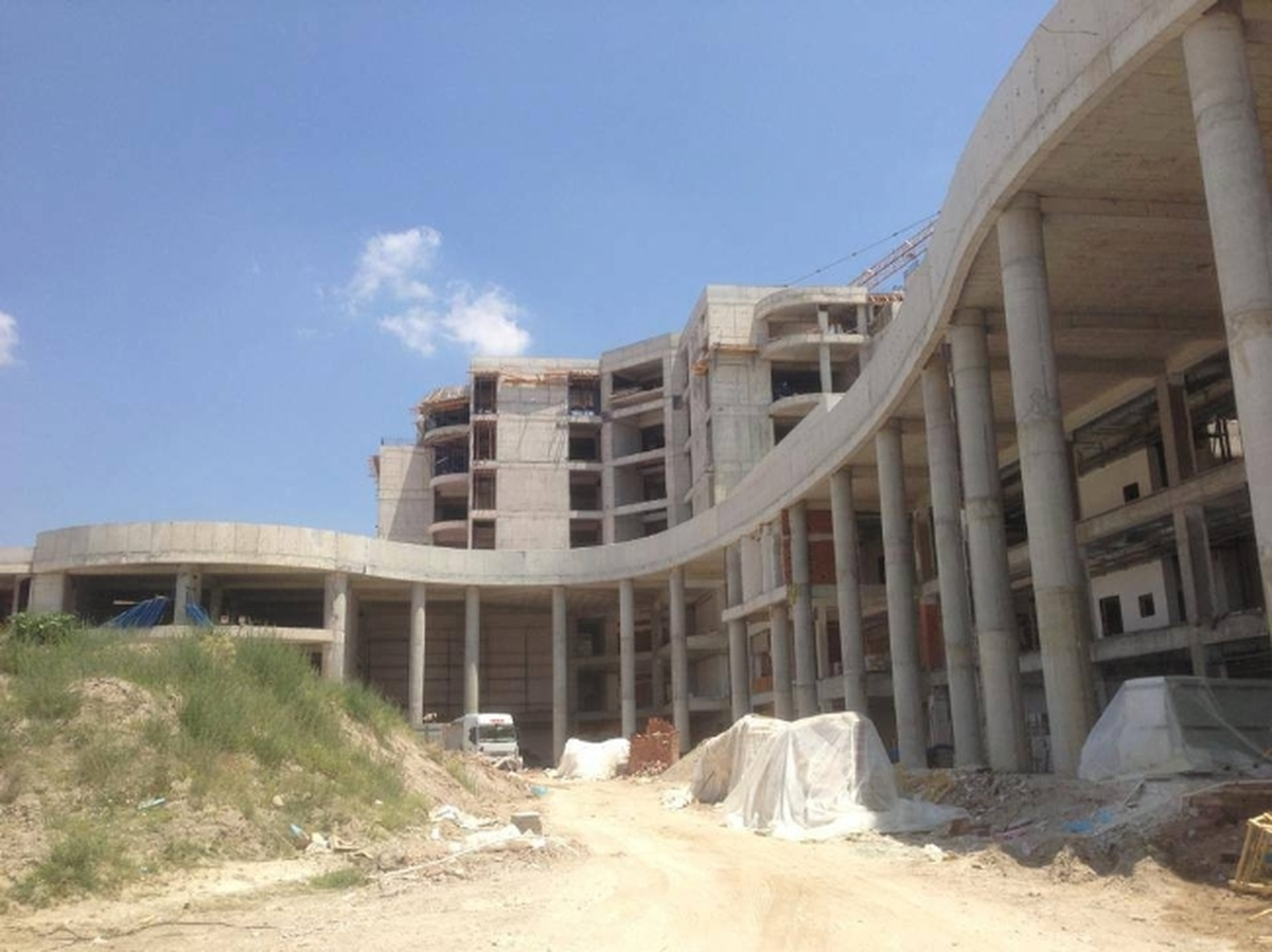 300 Yataklı Soma Devlet Hastanesi\'nin Kaba İnşaatı Bitti