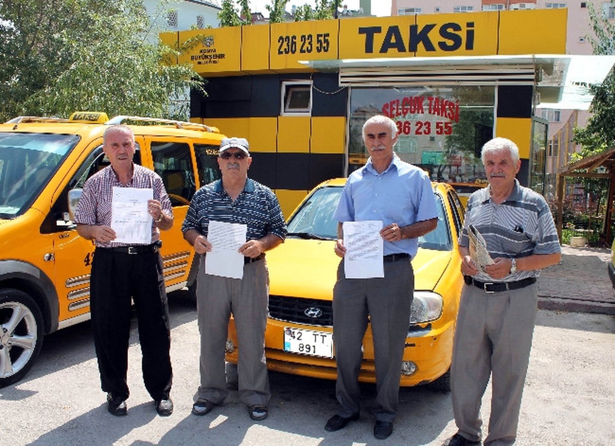 Emekli Taksiciler Kesintiye Çözüm İstiyor