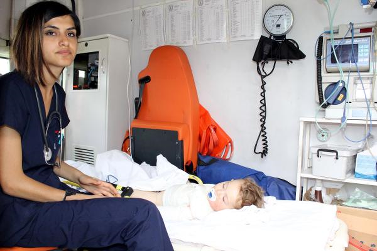 Üzerine Kaynar Su Dökülen Minik Aras\'a Helikopterli Sevk Edildi
