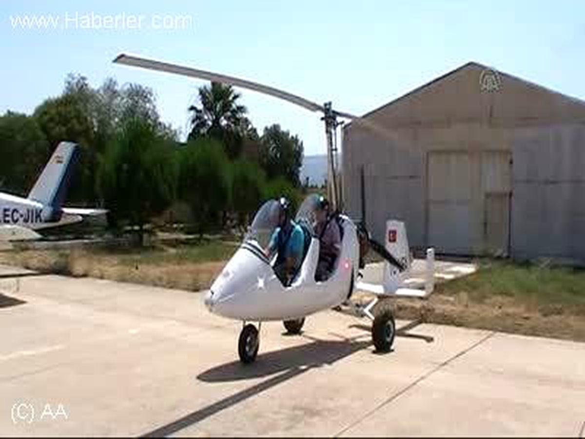 "Gyrocopter" pilotları Edremit\'te