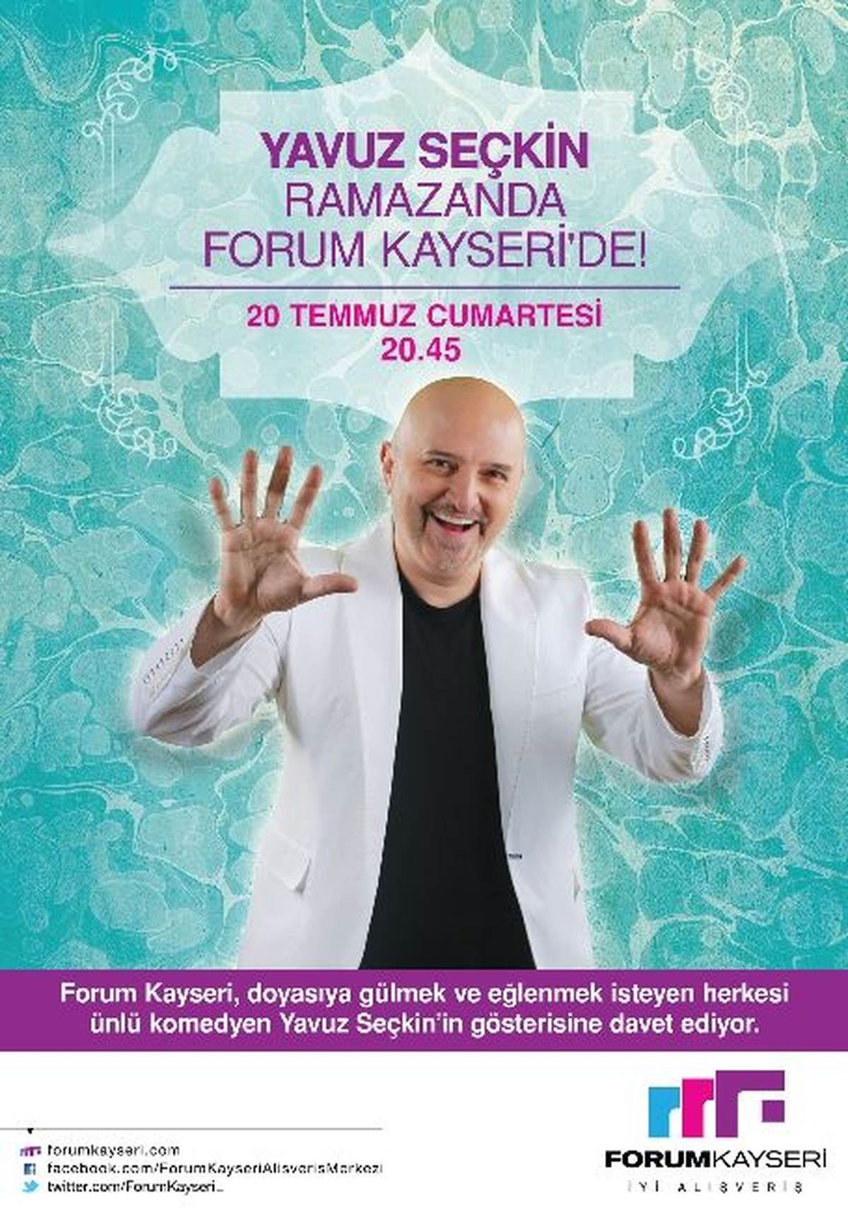 Komedyen Yavuz Seçkin Kayserililerle Buluşacak