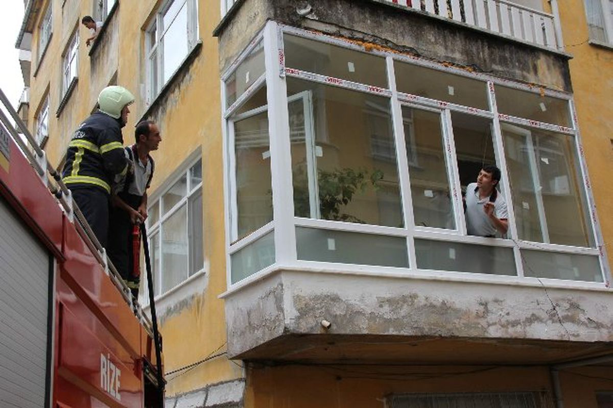 Komsuların Dikkati Faciayı Önledi