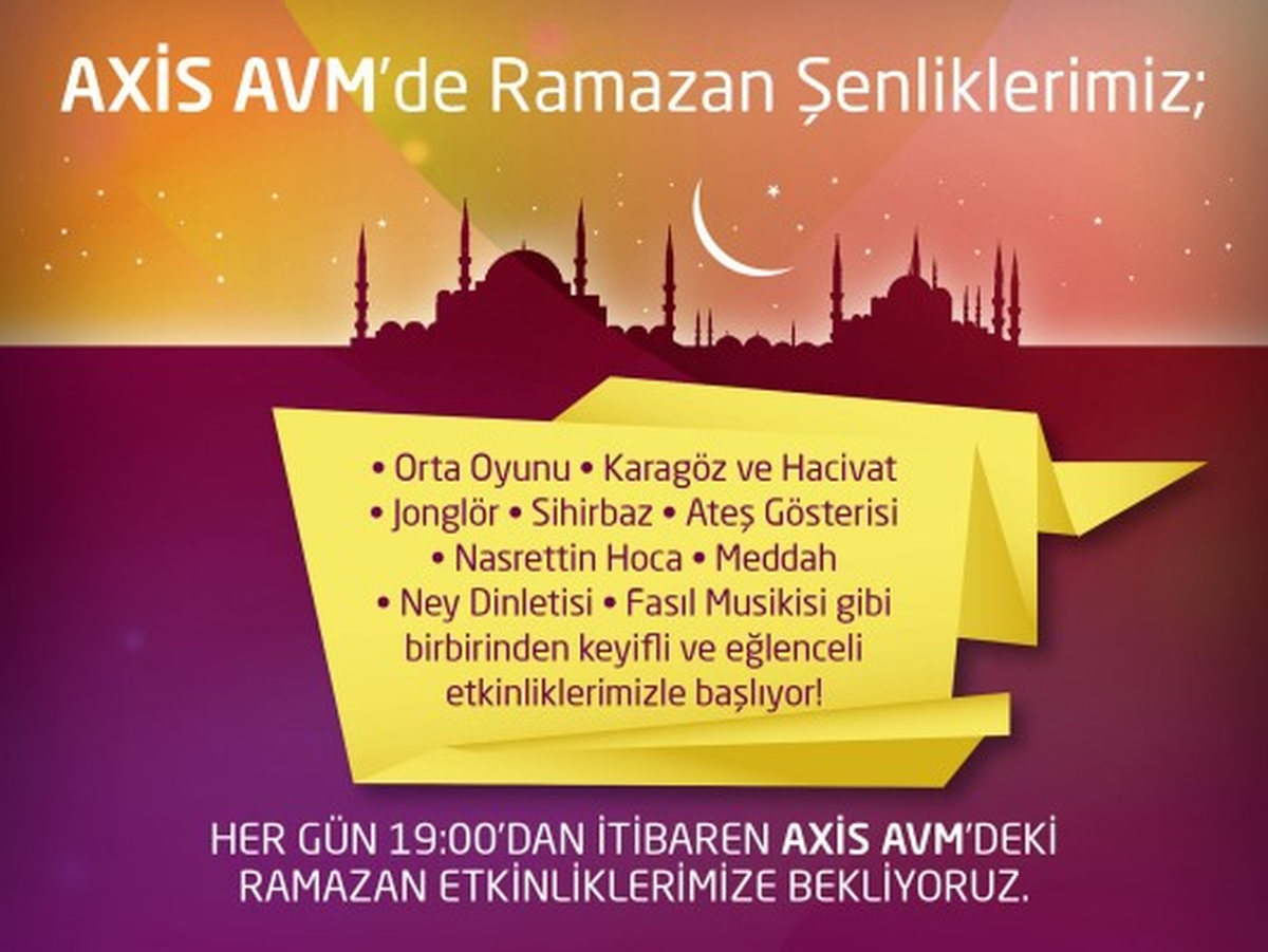 Axis Kağıthane AVM\'de Huzurlu Bir Ramazan!