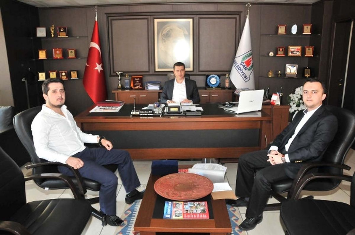 Çan Mühendisler Platformu\'ndan Başkan Kuzu\'ya Ziyaret
