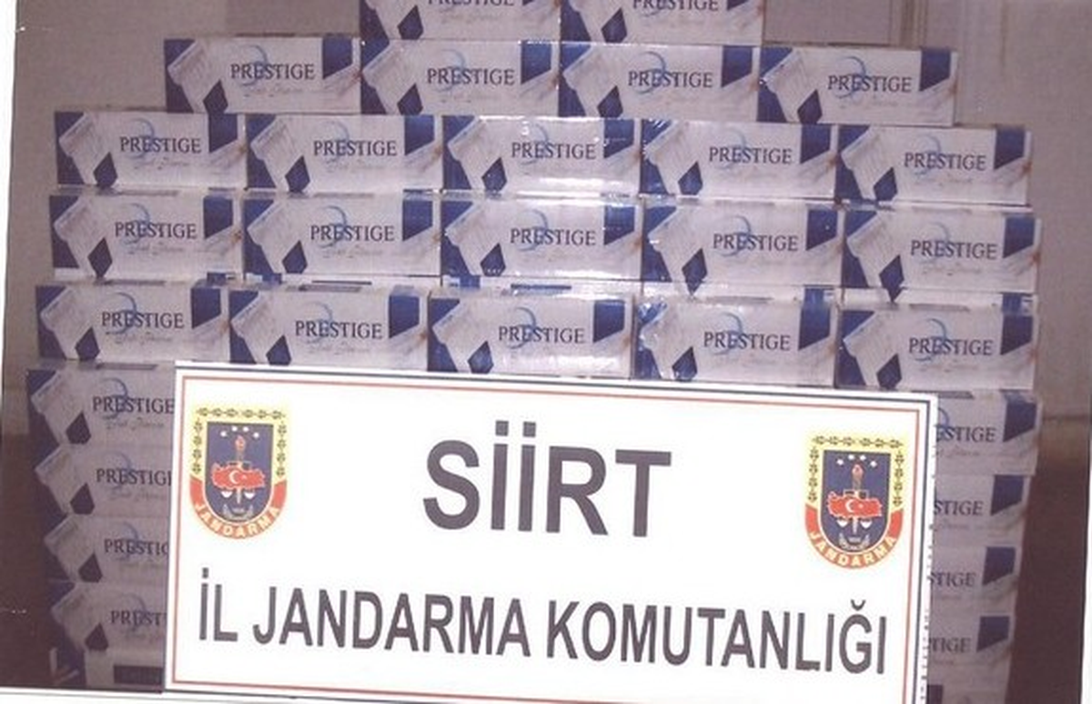 Siirt\'te Kaçak Sigara Operasyonu