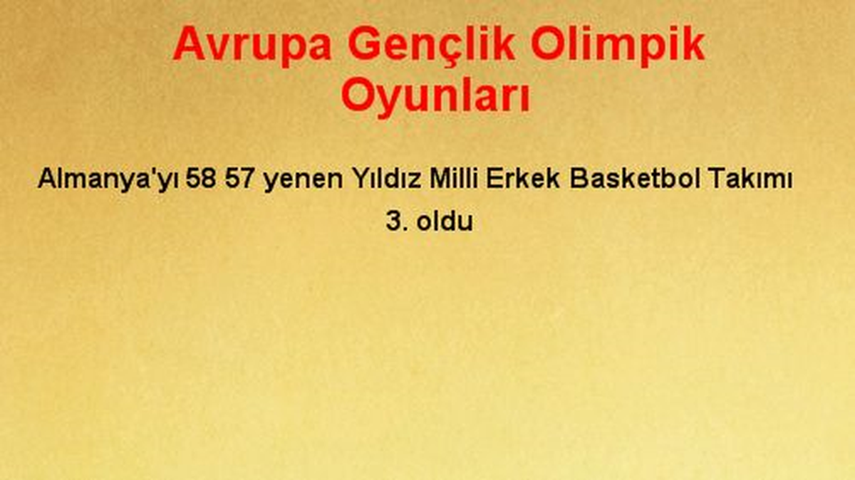 Avrupa Gençlik Olimpik Oyunları