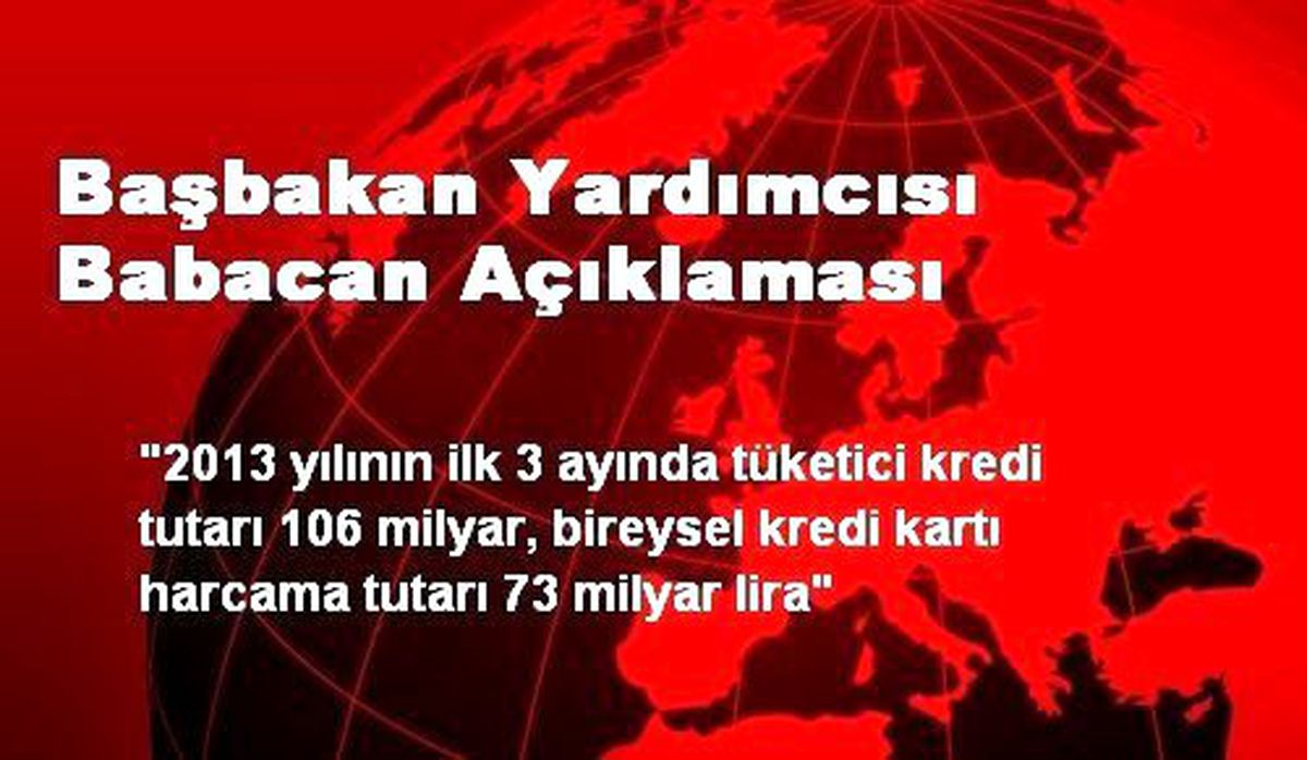 Başbakan Yardımcısı Babacan Açıklaması