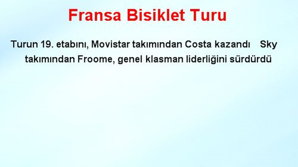 Fransa Bisiklet Turu