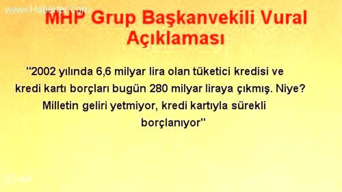 MHP Grup Başkanvekili Vural Açıklaması