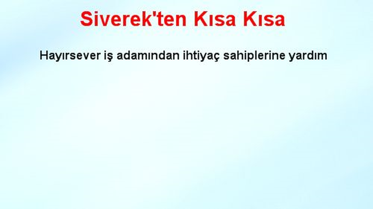 Siverek\'ten Kısa Kısa