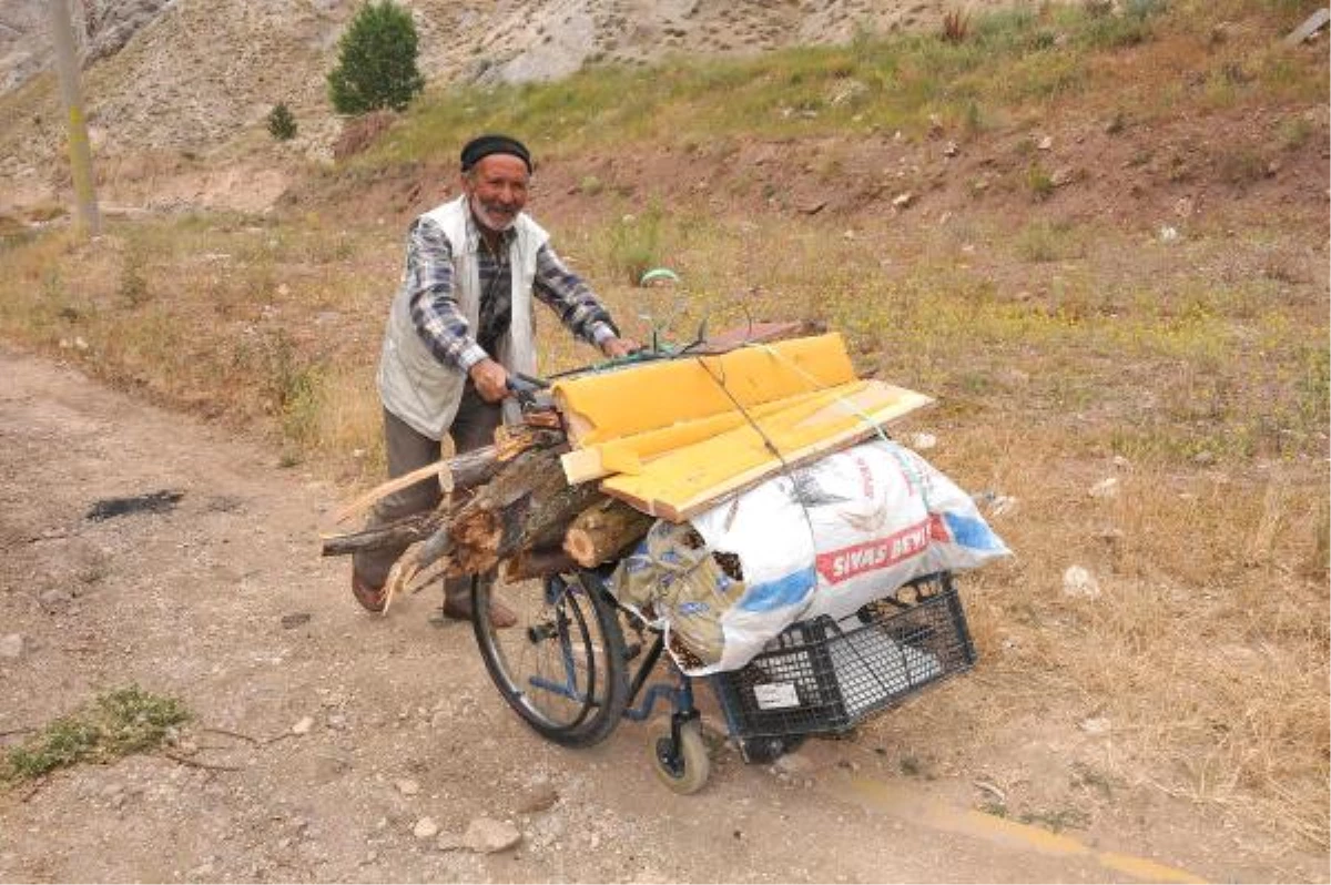 Tekerlekli Sandalyede Kışlık Odun