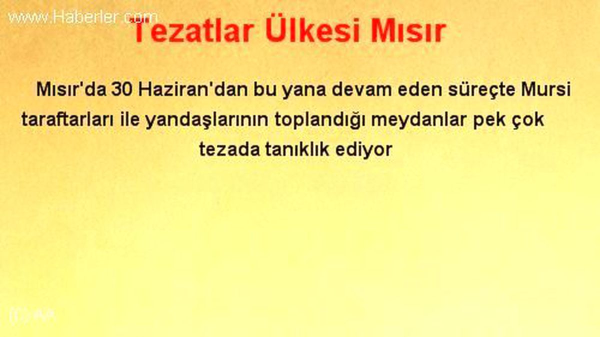 Tezatlar Ülkesi Mısır