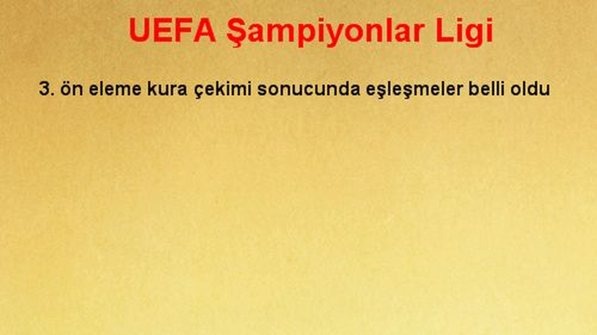 UEFA Şampiyonlar Ligi