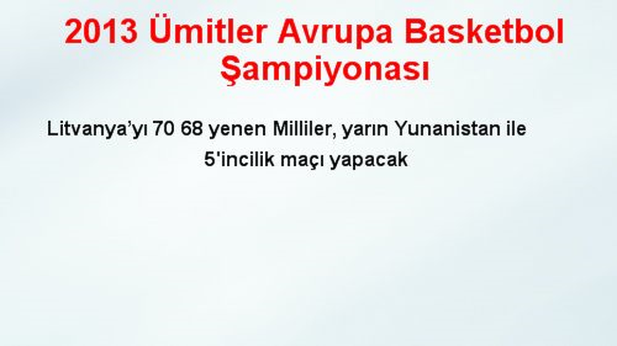 2013 Ümitler Avrupa Basketbol Şampiyonası