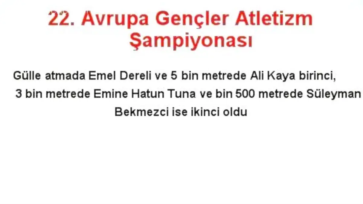 22. Avrupa Gençler Atletizm Şampiyonası