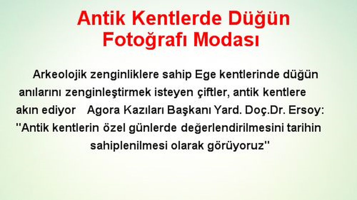 Antik Kentlerde Düğün Fotoğrafı Modası