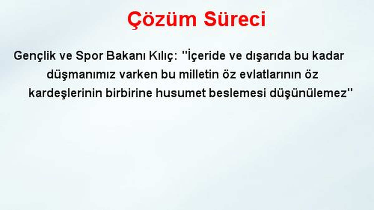 Çözüm Süreci