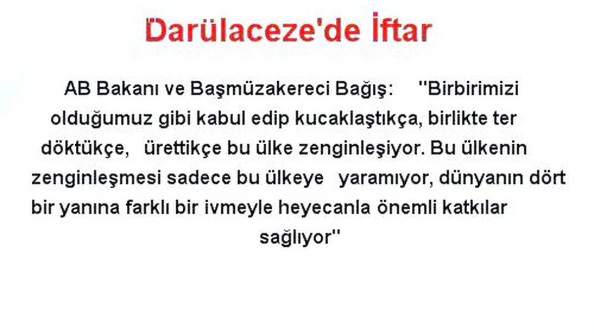 Darülaceze\'de İftar